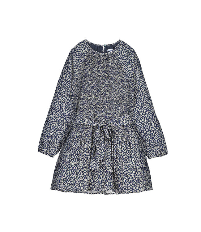 Mayoral Petroleum Pleated Printed Dress