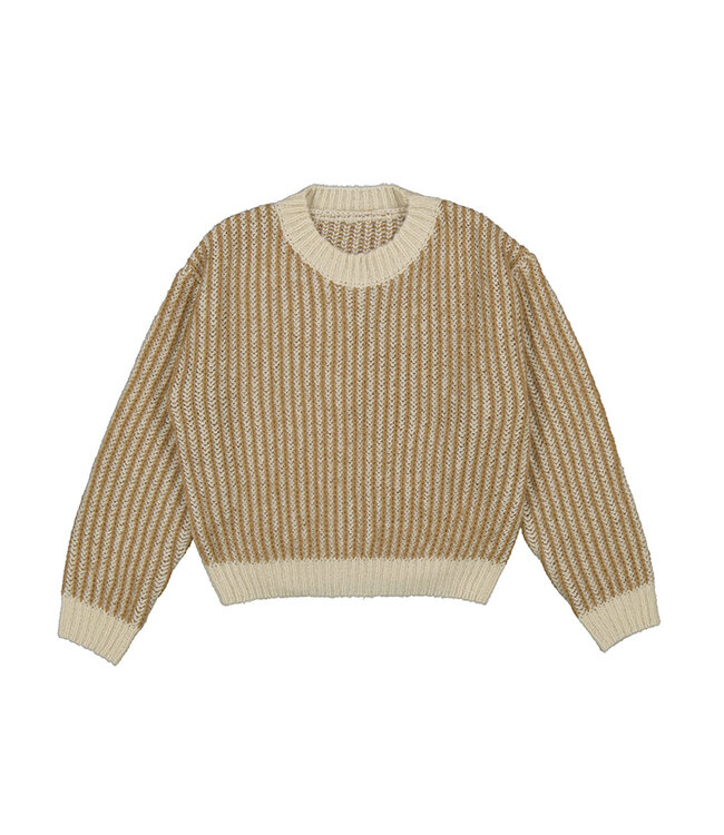 Mayoral Camel Stripe Sweater