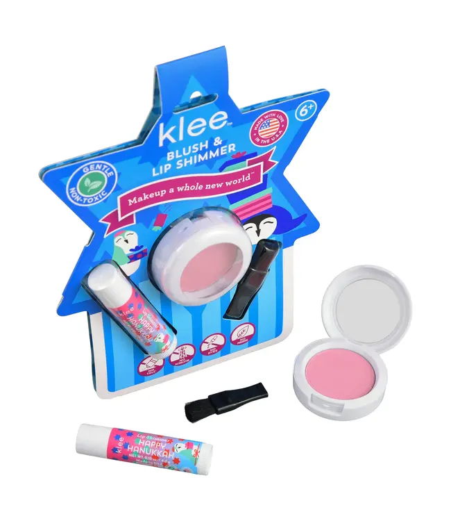 Klee Candlelight Glow Hanukkah Blush and Lip Shimmer Set