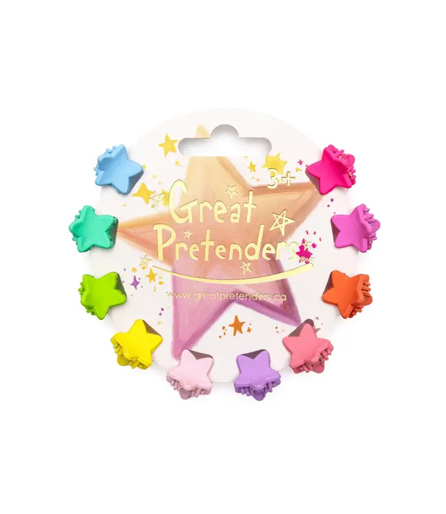 Great Pretenders Rainbow Star Mini Hair Clips