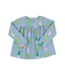 Beaufort Bonnet Barrington Blue Topiaries and Tangerine L/S Dowell Top