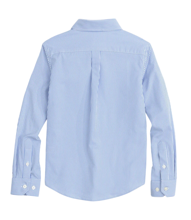 Southern Tide Cobalt Blue L/S Bengal Stripe Sportshirt