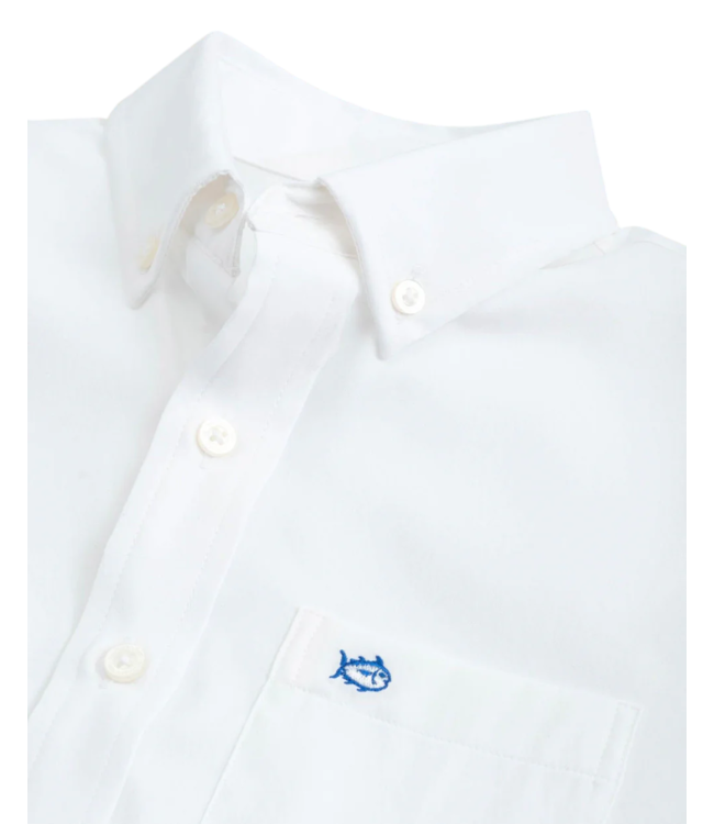 Southern Tide Classic White Solid Sportshirt