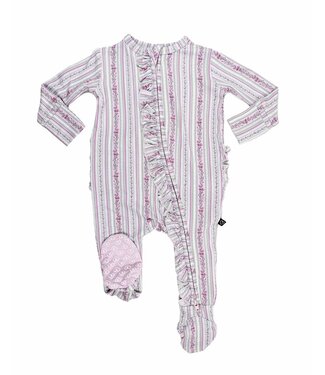 LEV baby Josephine Ruffled Zip Footie
