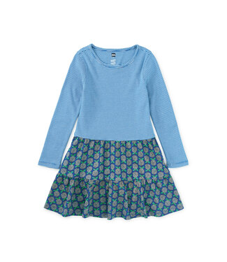 Tea Collection Hydrangeas Tiered Skirted Twirl Dress
