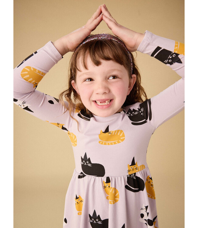 Tea Collection Cats in Hats Printed Ballet Dress