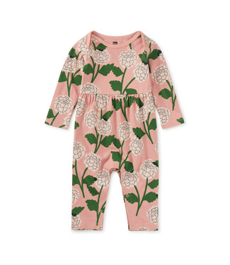 Tea Collection Chrysanthem Lap Shoulder Baby Romper