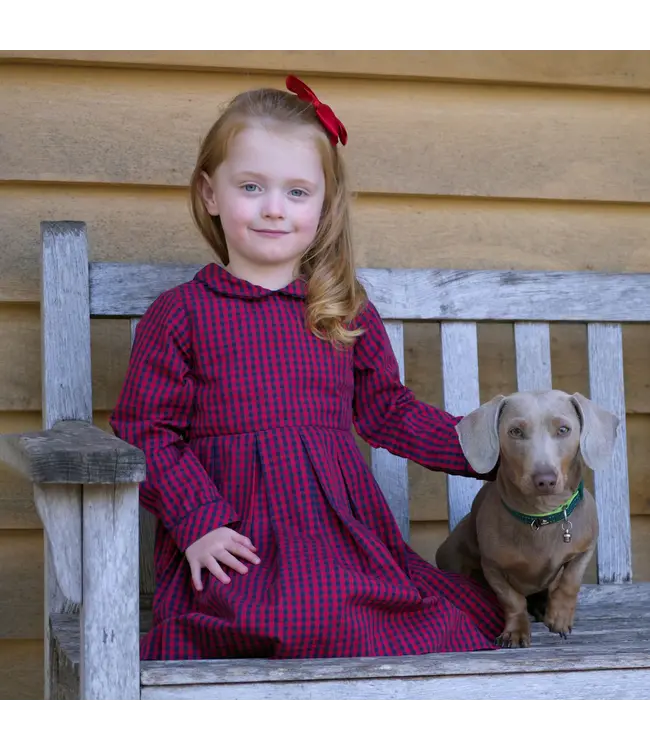 Rachel Riley Check Lumberjack Pleated Dress
