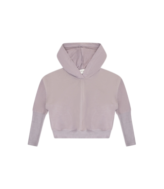 Tenly Cobblestone French Terry Dolman Pocket Hoodie