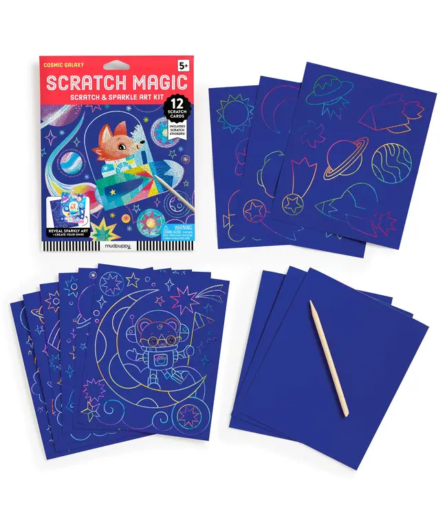 hachette book group Cosmic Galaxy Scratch & Sparkle Art Kit