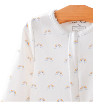 Nola Tawk Rainbow Baby Zip Up PJ