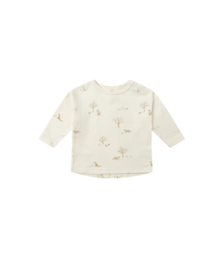 Quincy Mae Ivory Fox Land L/S Tee