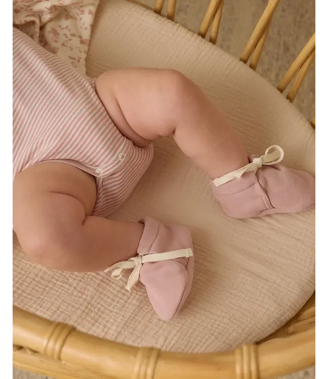 Quincy Mae Rose Baby Booties