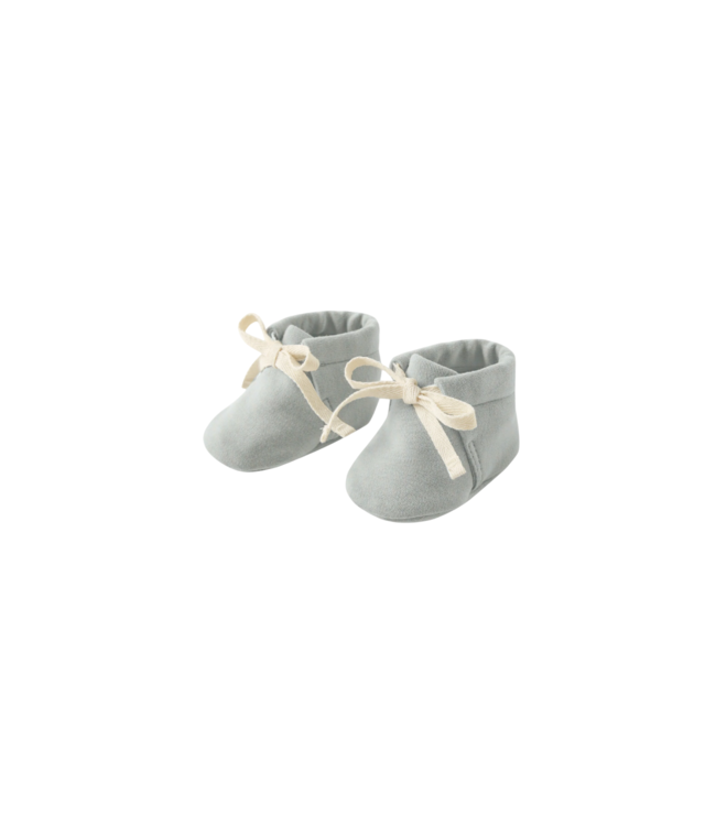 Quincy Mae Steel Blue Baby Booties