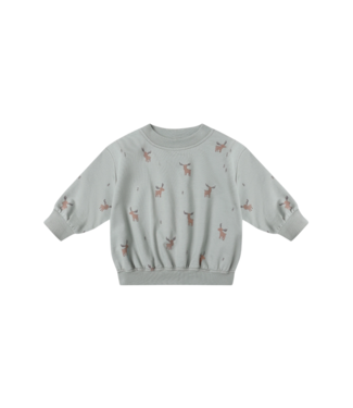 Quincy Mae Blue Moose Relaxed Sweatshirt