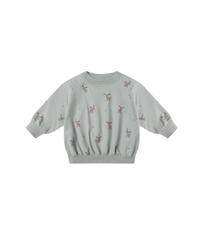 Quincy Mae Blue Moose Relaxed Sweatshirt