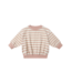 Quincy Mae Pink Stripe Relaxed Sweatshirt
