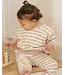 Quincy Mae Pink Stripe Relaxed Sweatshirt