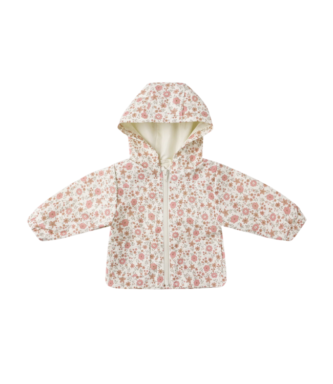 Quincy Mae Ivory Bloom Rain Coat