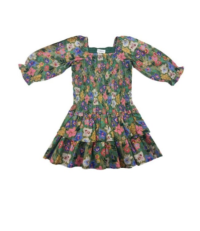 Alto Modas Abstract Floral Mirrorball Dress