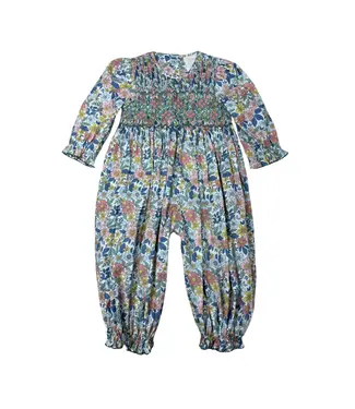 Whimsy Bay Autumn Blooms Smocked Romper