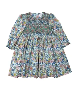 Whimsy Bay Autumn Blooms Smocked Dress