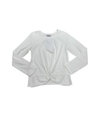 Joyous & Free White L/S Prism Top