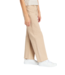 Khaki High Rise Flat Front Wide Leg Crop with Raw Hem Pants