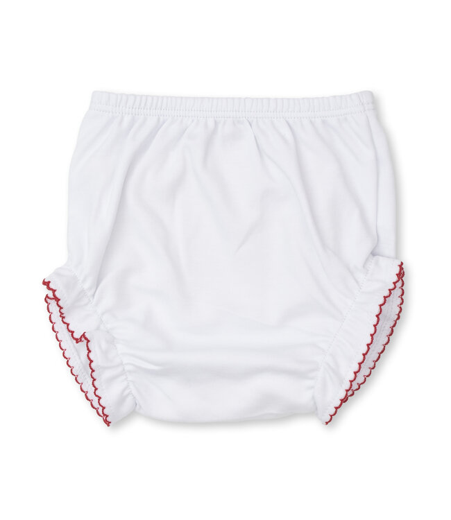 White/Red Baby's First Christmas Diaper Cover