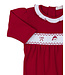 Kissy Kissy Red Girls CLB Holiday 25 Smocked Footie - Santa