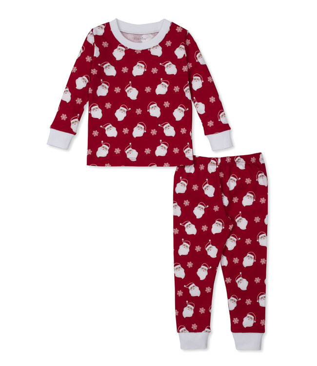 Kissy Kissy Red Smiling Santas PJ Set