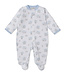 Kissy Kissy Blue Snow Happy Penguins Footie w/Zip