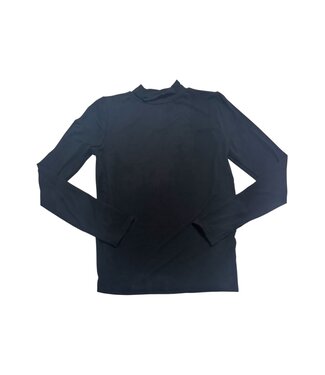 Black Mock Neck L/S Modal Knit Top