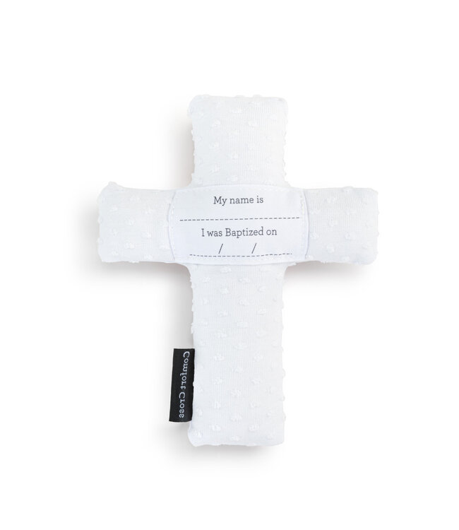demdaco Comfort Cross - Baptism Pink
