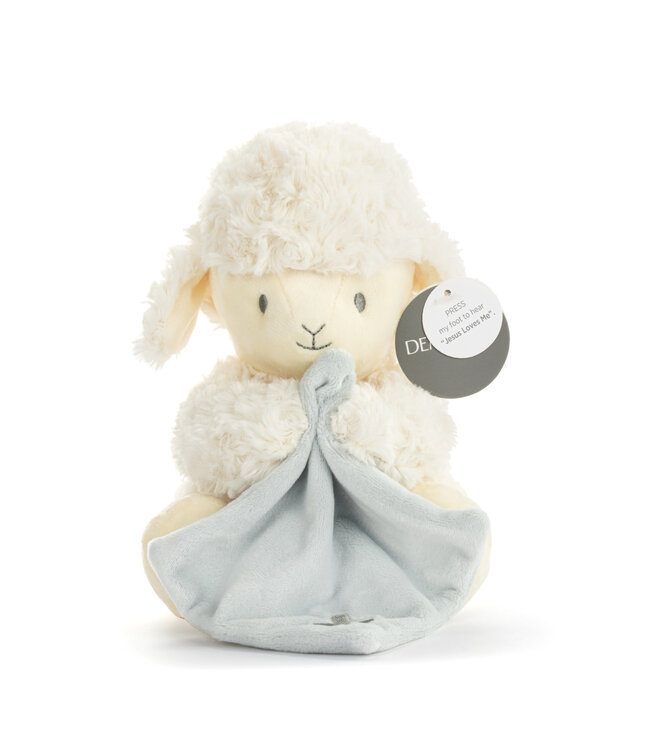 demdaco Neutral Jesus Loves Me Lamb