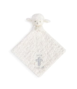 demdaco Lamb Rattle Blankie