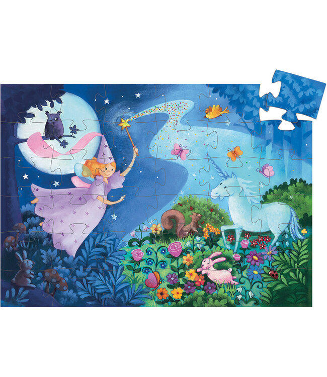 Djeco The Fairy and Unicorn 36 Pc. Puzzle