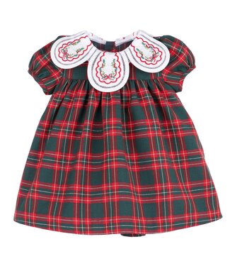 Sophie and Lucas Green Holiday Plaid Petal Float