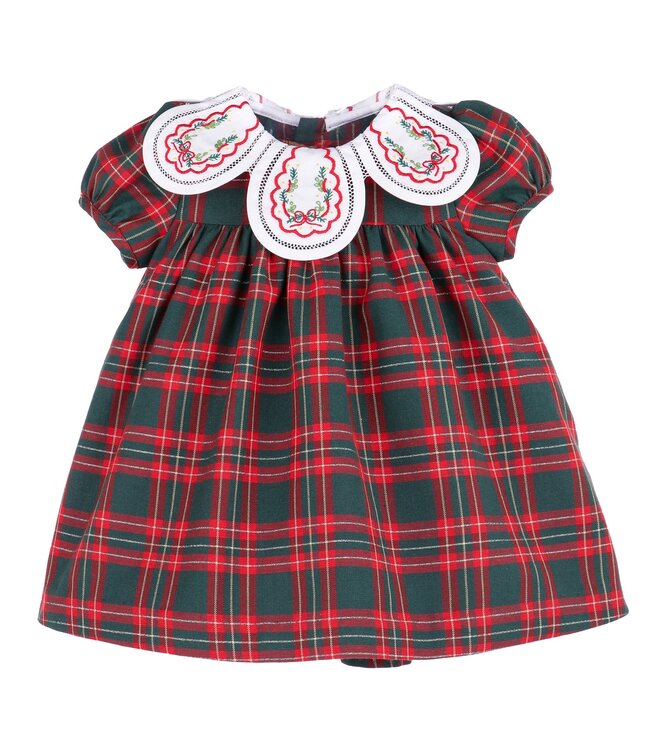 Sophie and Lucas Green Holiday Plaid Petal Float