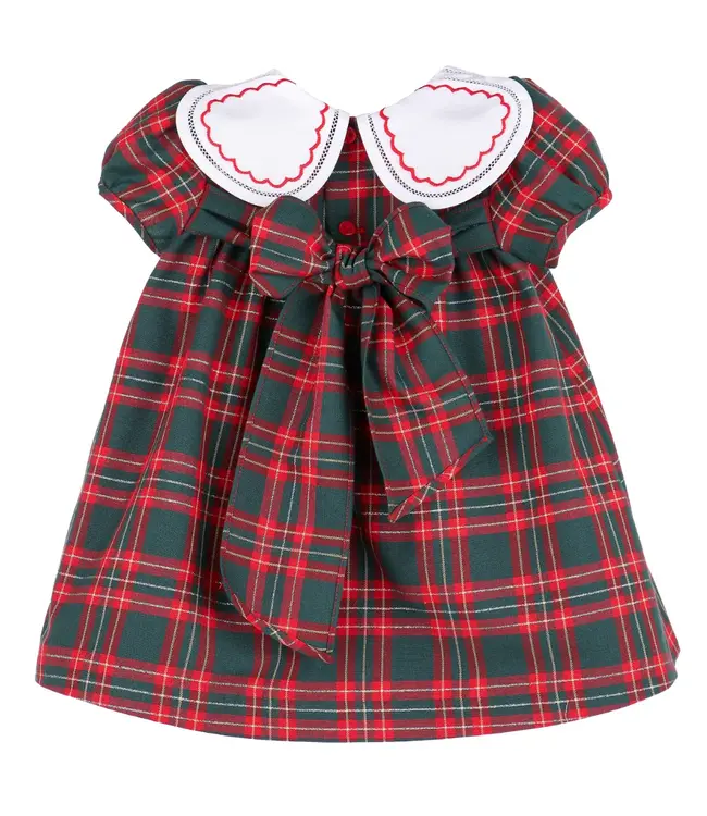 Sophie and Lucas Green Holiday Plaid Petal Float