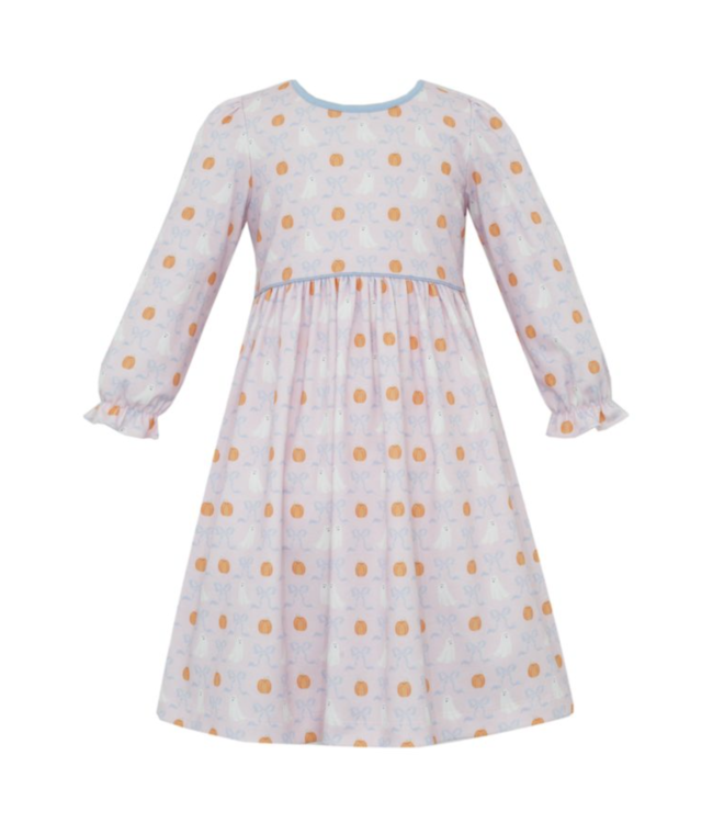 Claire & Charlie Pink/Blue Ghost L/S Dress