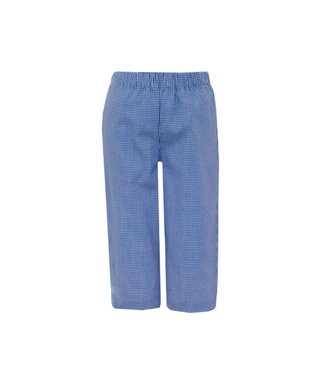 Anavini Royal Blue Gingham Puppies Pants