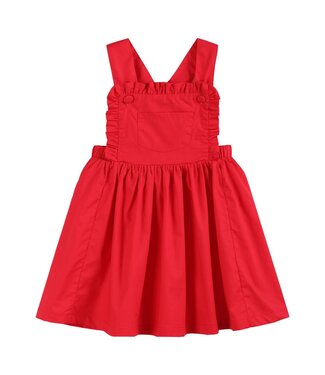 Lil Cactus Red Ruffle Jumper Dress