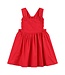 Red Ruffle Jumper Dress