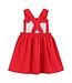Red Ruffle Jumper Dress