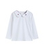 Lil Cactus White Cotton Collared Santa Shirt