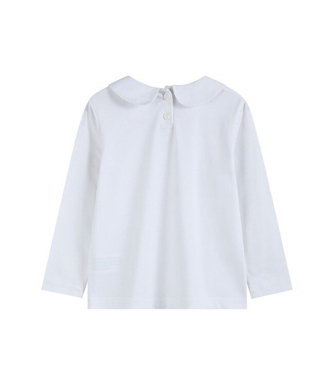 Lil Cactus White Cotton Collared Santa Shirt