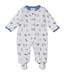 Kissy Kissy Blue Puppy's Sleigh Riding Fun Footie w/ Zip