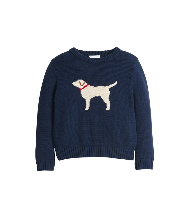 Little English Boy Lab Intarsia Sweater
