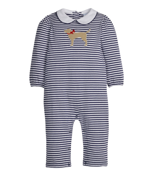 Little English Lab Peter Pan Applique Romper